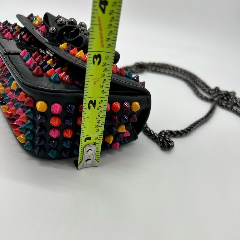 Christian Louboutin Sweet Charity Calf/patent/spikes mix black multicolor - Picture 10 of 16